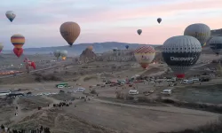 Kapadokya'da balon turlarına 1 yılda rekor katılım!