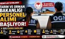 Tarım ve Orman Bakanlığı 92 personel alımı yapacak: İşte detaylar...