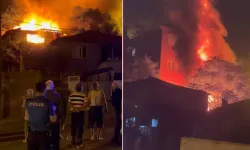 Gece yarısı yangın: Aniden büyüyen alevler üç evi sardı