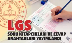 LGS soru kitapçıkları cevap anahtarı yayımlandı