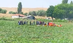 Son dakika: Eğitim uçağı düştü: 2 yaralı
