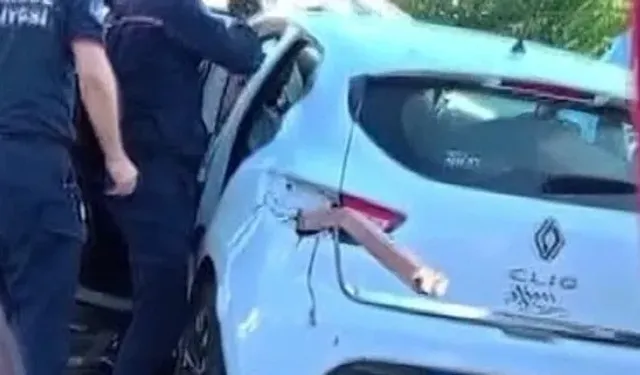 Akılalmaz kaza: Demir sürücünün bacağını deldi