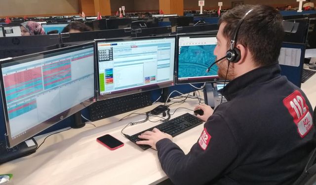 112 Acil Çağrı Merkezine yapılan ihbarların 5'te 1'i asılsız