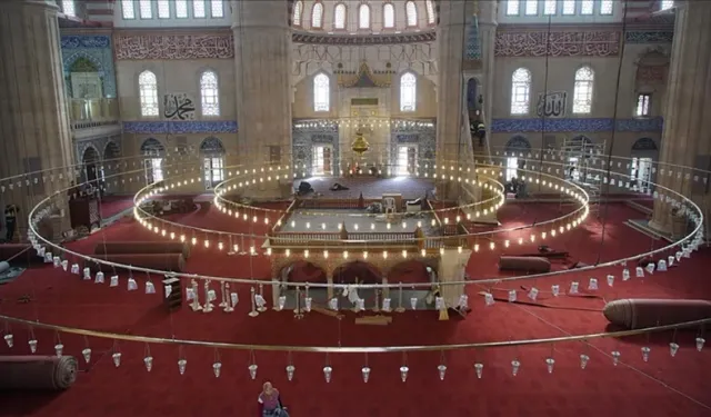 Selimiye Cami'de restorasyon tamamlanıp ibadete açıldı