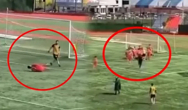 Amatör maçtaki kavga: Futbolcunun elmacık kemiği kırıldı
