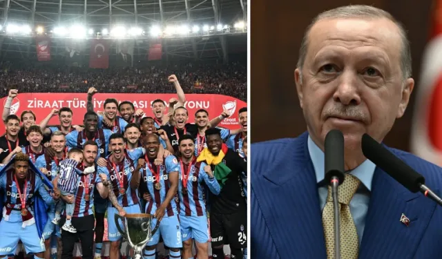Cumhurbaşkanı Erdoğan'dan Trabzonspor'a tebrik mesajı