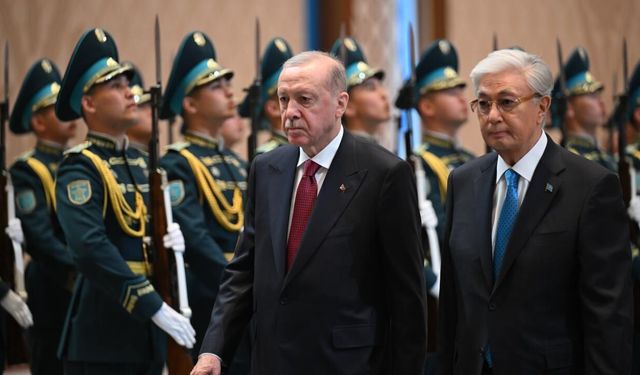 Cumhurbaşkanı Erdoğan Kazakistan'da