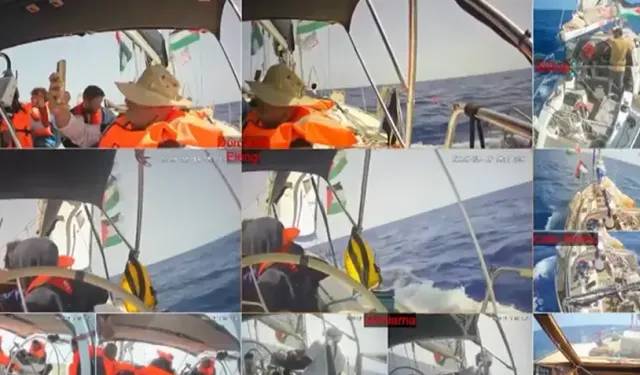 İsrail Sumud Filosu'ndaki tekneye çarptı, bağlantı koptu