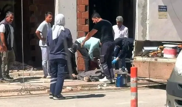 Elektrik akımına kapılıp inşaattan düşen işçi öldü