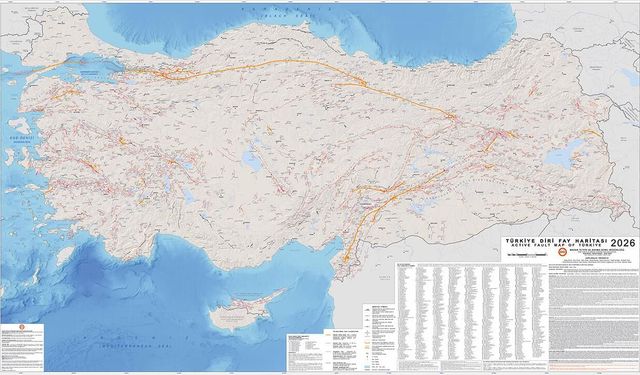 Türkiye Diri Fay Haritası’nda fay sayısı 700’e çıktı