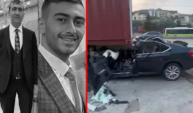 Feci kaza : Otomobil tırın altına girdi, baba ile oğlu öldü