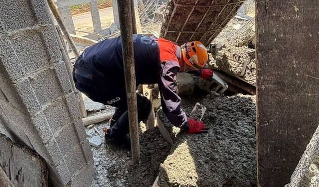 İş kazası: Cami inşaatında çökme oldu, 3 işçi yaralandı