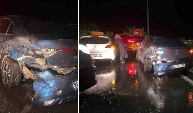 İki otomobil kavşakta çarpıştı: 5 yaralı
