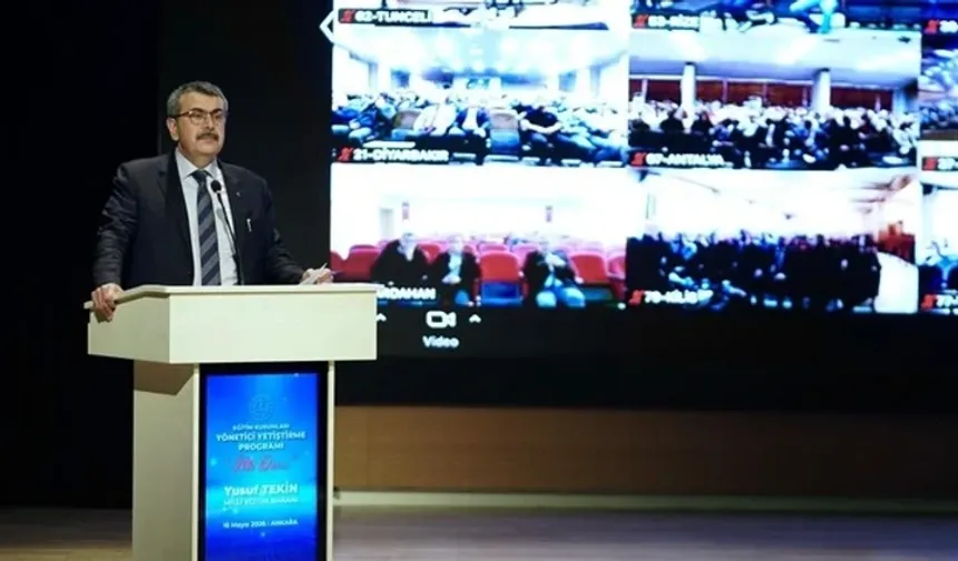 Bakan Tekin, 'Eğitim Kurumları Yönetici Yetiştirme Programı'nın ilk dersini verdi