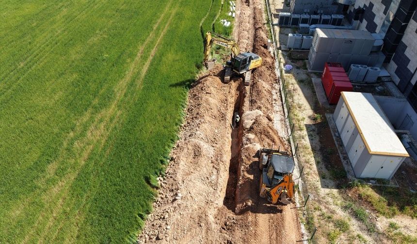 Mardin'de 680 metre uzunluğunda atık su hattı imalatı çalışmaları tamamlandı