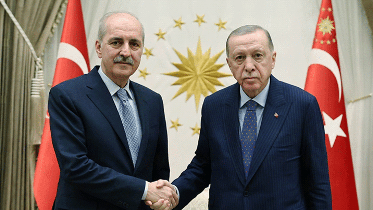 Cumhurbaşkanı Erdoğan, TBMM Başkanı Kurtulmuş ile görüştü